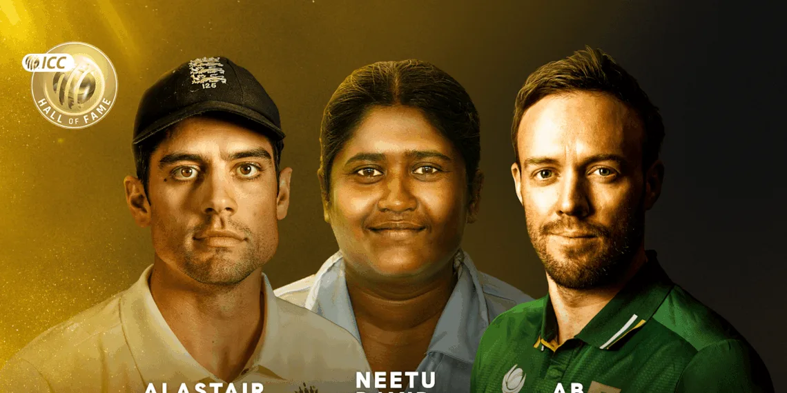 Legends Immortalized: AB De Villiers, Neetu David, and Alastair Cook Inducted into ICC Hall of Fame