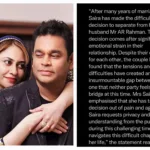 AR Rahman and Saira Banu Announce Divorce After 29 Years