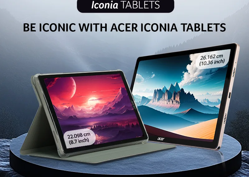 Acer Iconia Tablets with up to 7400 mAh battery Launched in India
