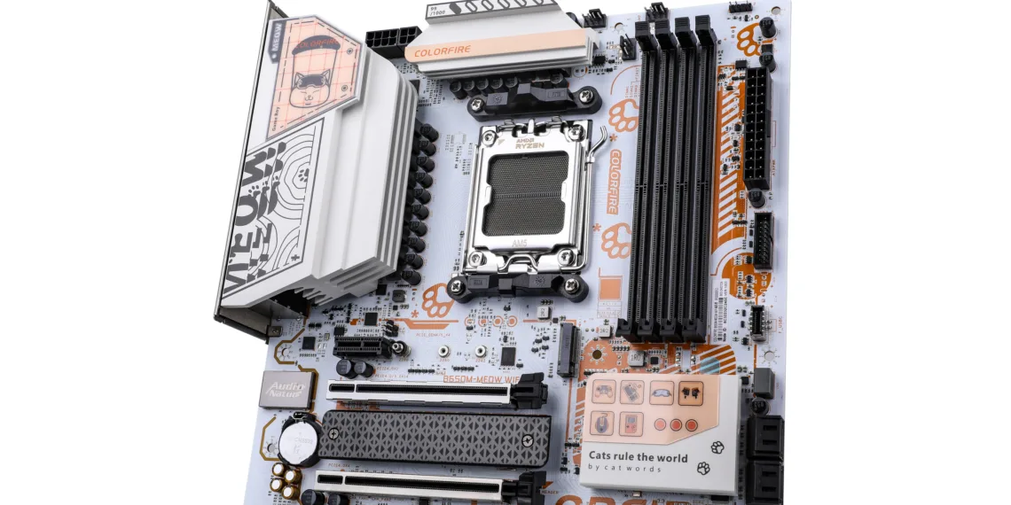 New COLORFIRE B650M-MEOW WIFI Motherboard Launched!