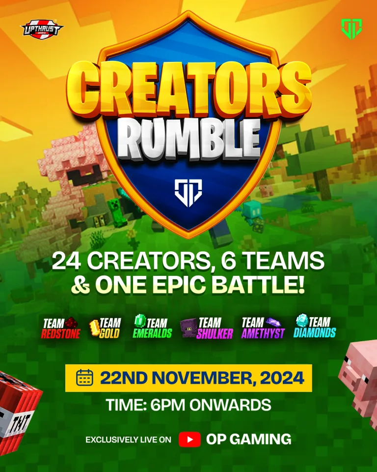 Get Ready for Creators Rumble: India’s Epic Minecraft Tournament!