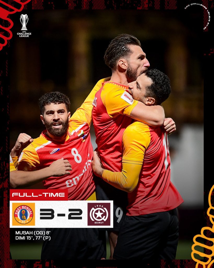 East Bengal vs Nejmeh FC AFC Challenge League 2024: East Bengal Edge Past Nejmeh SC to Secure Quarterfinal Berth