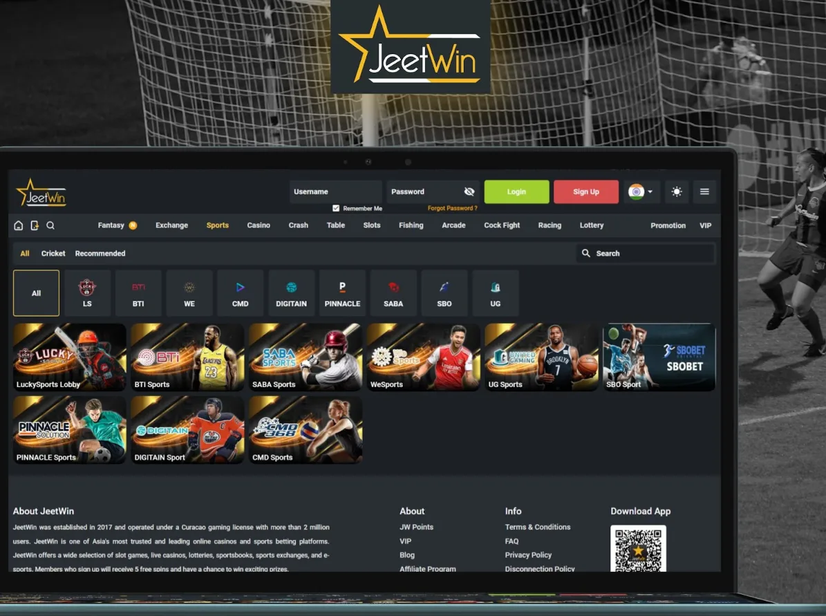 Sports Betting in JeetWin App