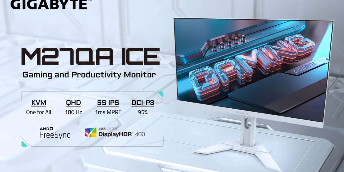 GIGABYTE Unveils the M27QA ICE Monitor: The Perfect Blend of Style and Performance