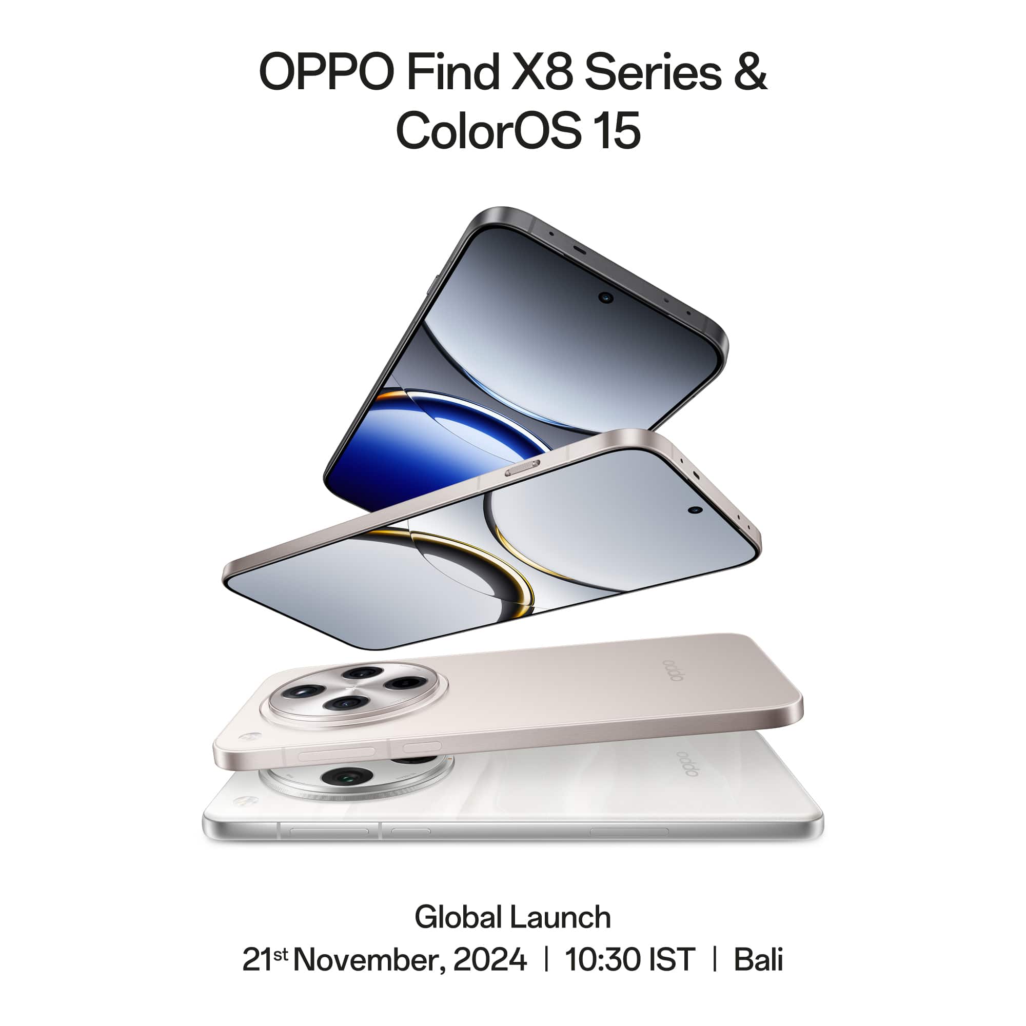 OPPO Find X8 with ColorOS 15 Set to Launch on November 21st