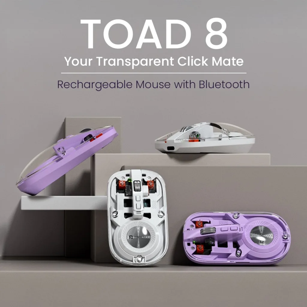 Portronics Toad 8 Transparent Wireless Mouse Launched at ₹649