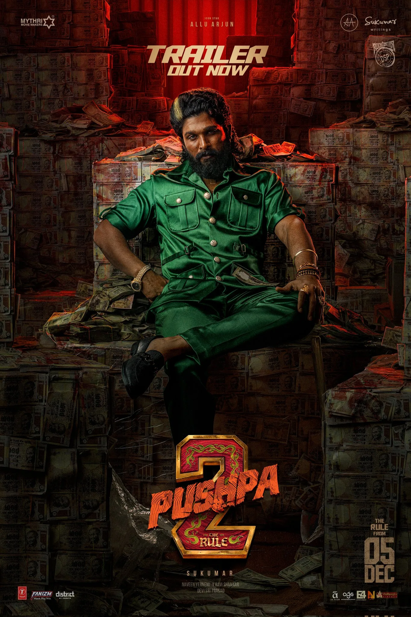 Pushpa 2 The Rule Trailer: Allu Arjun’s Iconic Pushpa Raj Returns with Power, Style, and Swagger