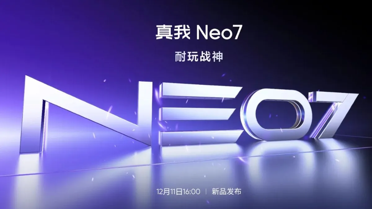 Realme Neo 7 Launching December 11: What to Expect