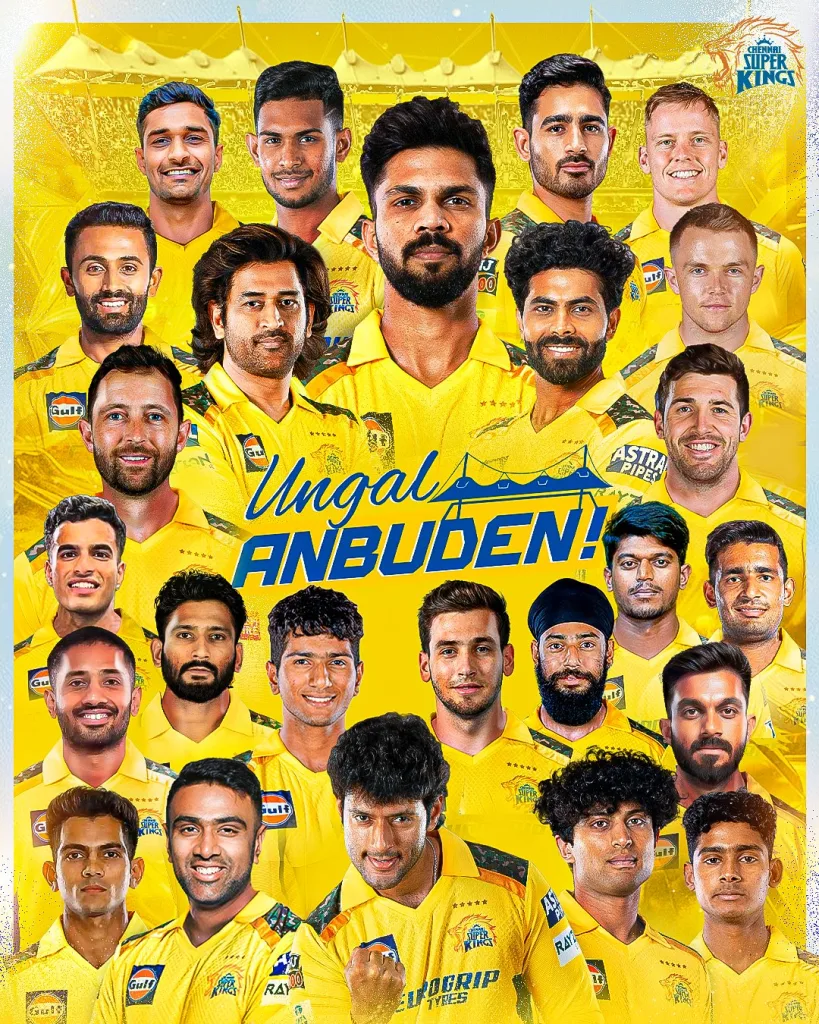 SWOT Analysis of Chennai Super Kings IPL 2025: Chennai Super Kings (CSK) Full Squad, Possible Starting 11 and Impact Player, Strengths and Weaknesses