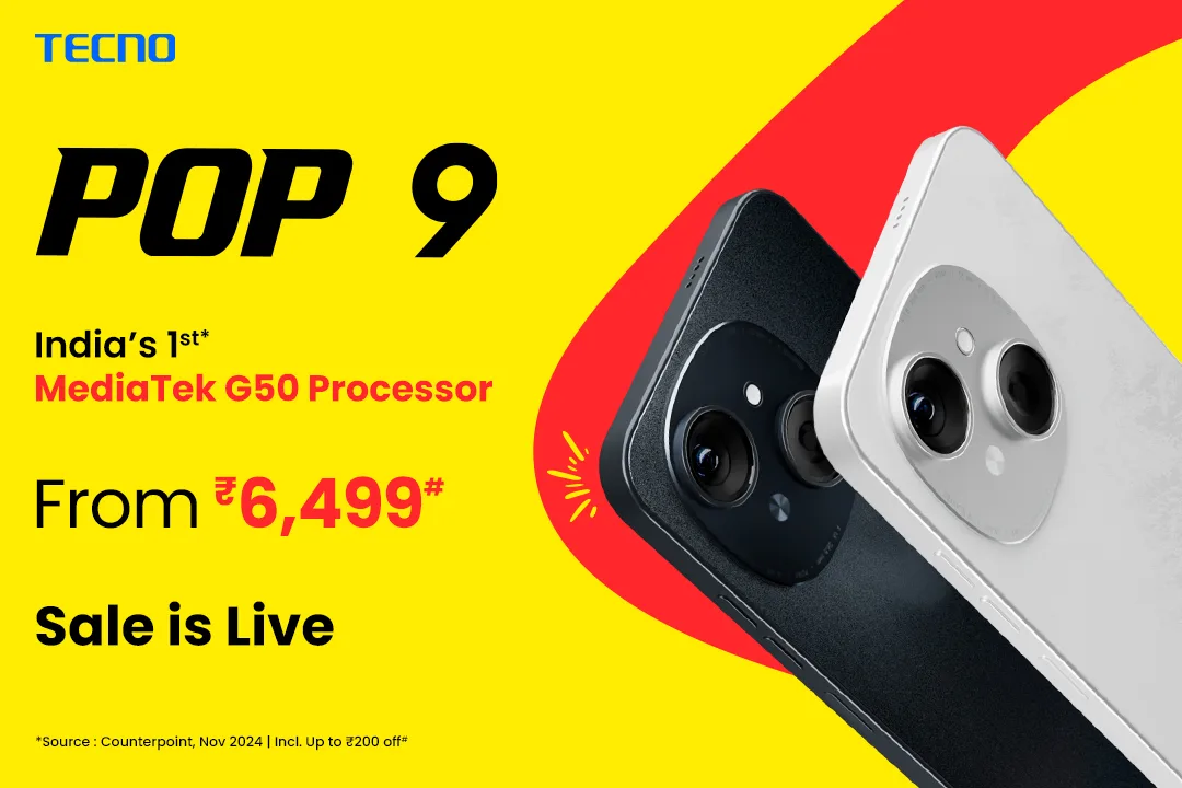 Get Ready to Shine: TECNO POP 9 Launching on November 26th!