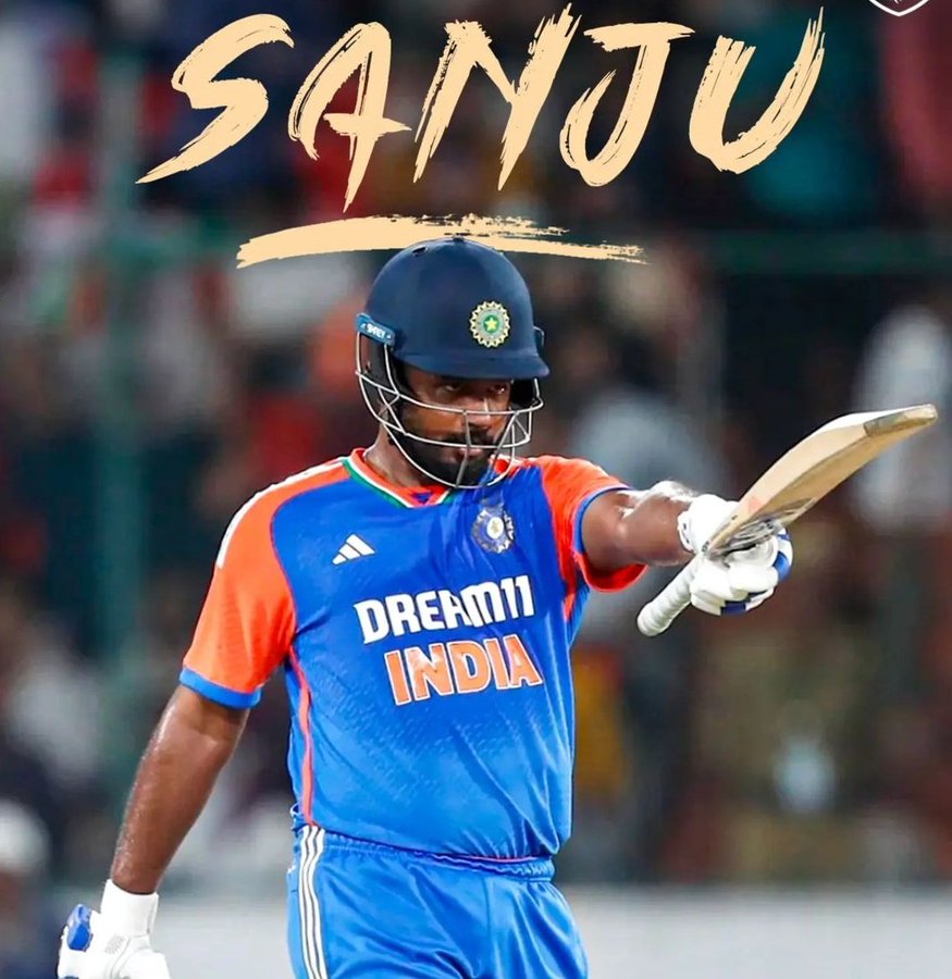 Sanju Samson 2 Sanju Samson Smashes Fastest T20I Century by an Indian Against South Africa!