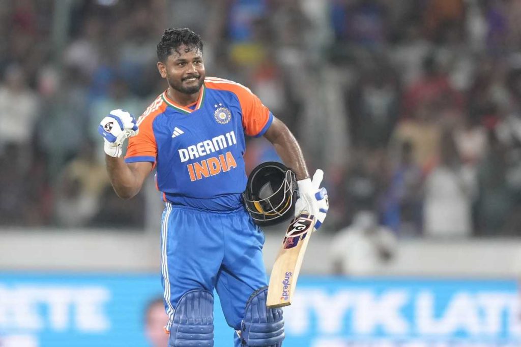 Sanju Samson 4 Sanju Samson Smashes Fastest T20I Century by an Indian Against South Africa!