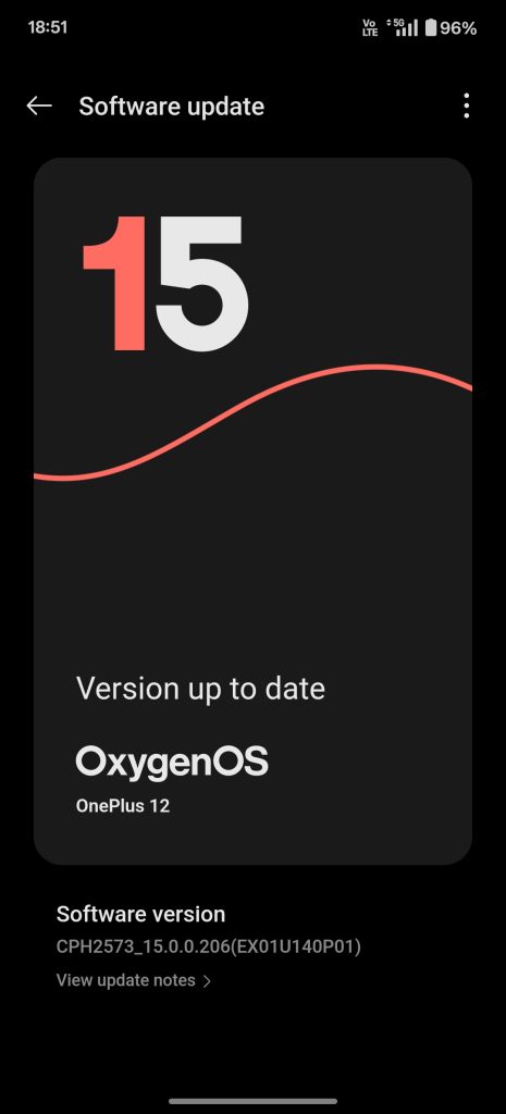 OnePlus 12 Receives OxygenOS 15 Stable Update in India