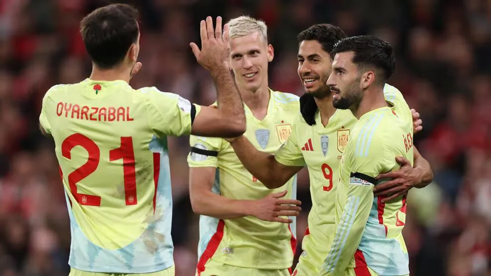 Spain 1 1 UEFA Nations League 2024/25 Quarter-Finals Are Set as Croatia and Denmark Secure Their Spots