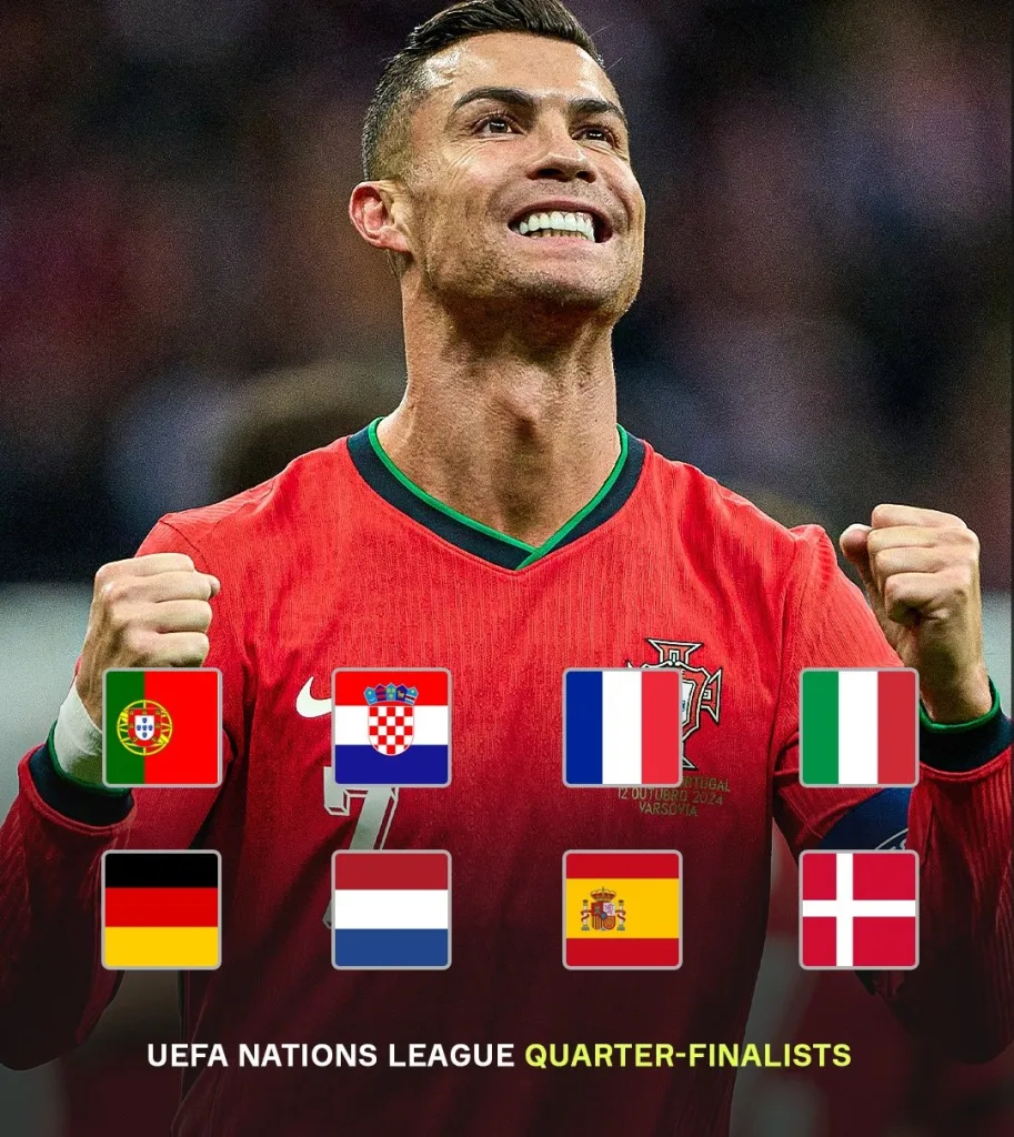 UEFA Nations League Quarter Finalsists UEFA Nations League 2024/25 Quarter-Finals Are Set as Croatia and Denmark Secure Their Spots