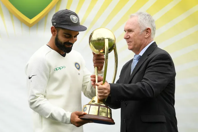 Virat Kohli with Australia's Allan Border The Border-Gavaskar Trophy: Everything You Need to Know About This Historic Rivalry Between India and Australia