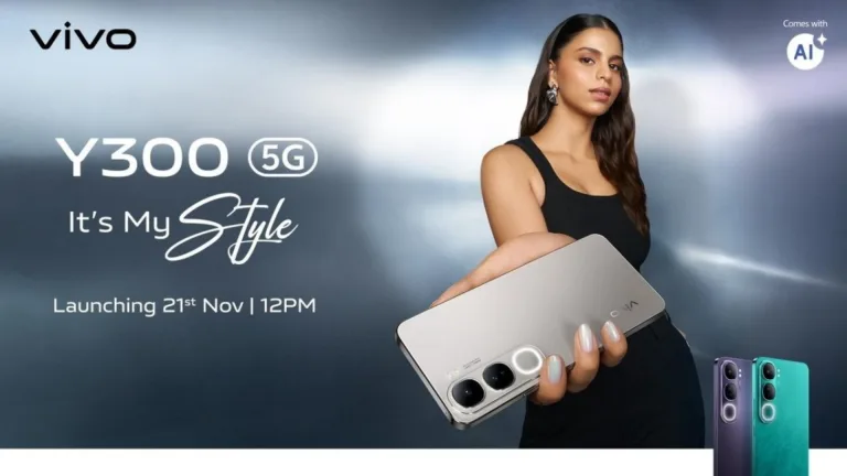 Vivo Y300 5G India Launch on November 21; Looks Teased