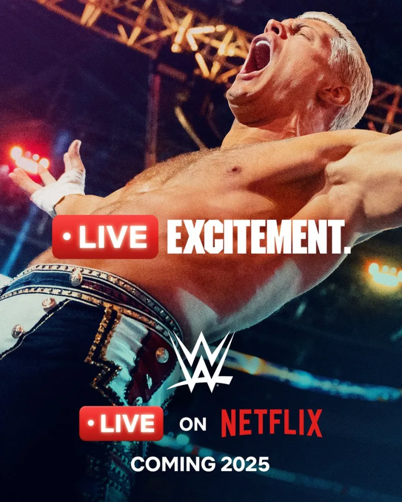 Watch WWE live on Netflix WWE’s New Era Is Here as Live Streaming on Netflix Begins in 2025