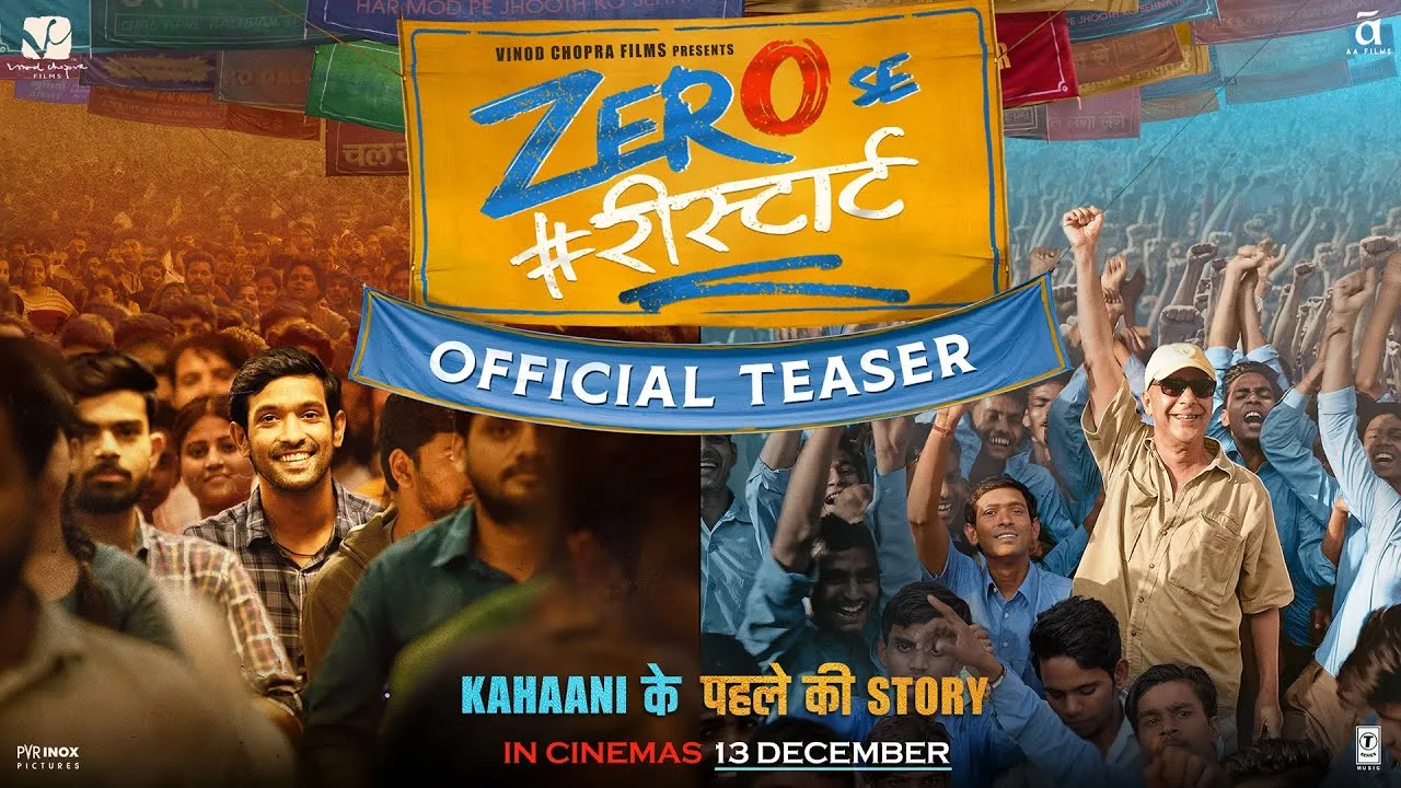 Zero Se Restart Teaser: Vidhu Vinod Chopra’s Powerful Reminder to Reevaluate Life Paths