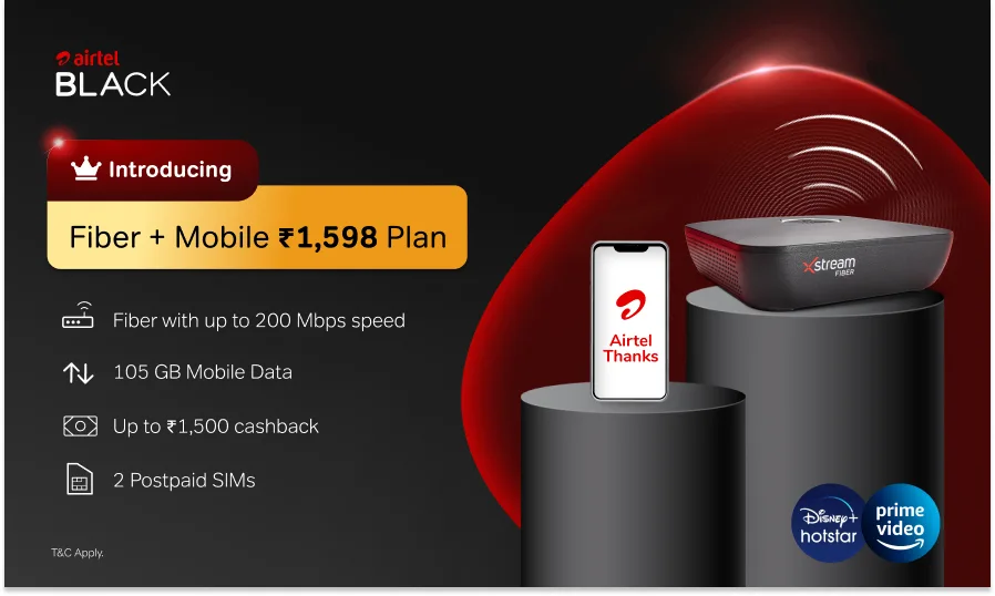 airtel1 Best Airtel Fiber Postpaid Plans, Speed, Offers, and Top-up as of January 4, 2025