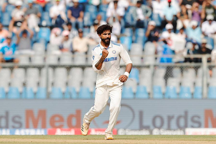 image 111 India vs New Zealand 3rd Test Day 1: Mitchell Shines, Jadeja's Fifer, and India's Stuttering Response