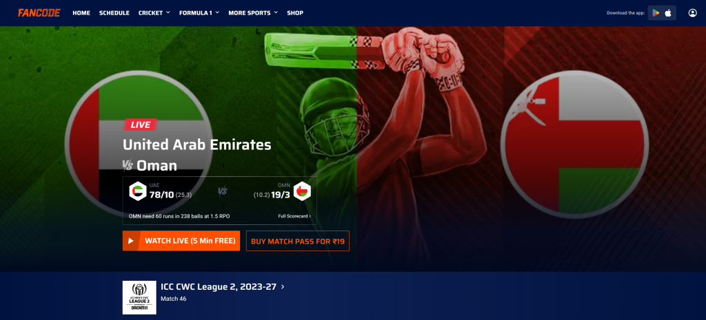 image 530 UAE vs Oman Live: ICC World Cup League 2 Streaming Details