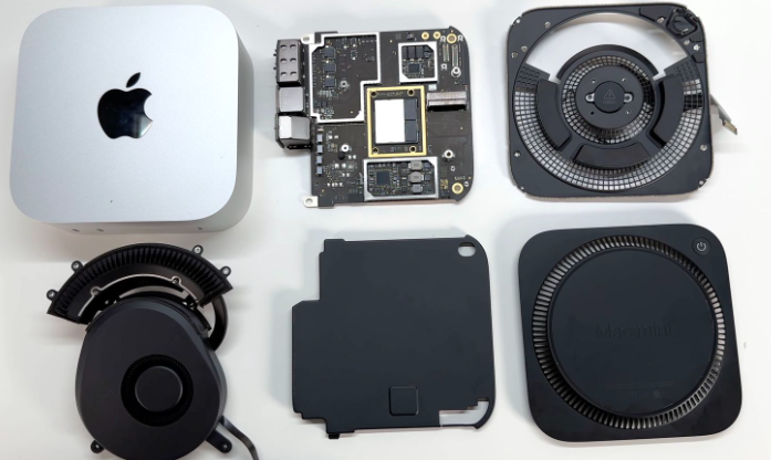 image 737 M4 Mac mini Teardown Reveals New Cooling & Wi-Fi Chip Board