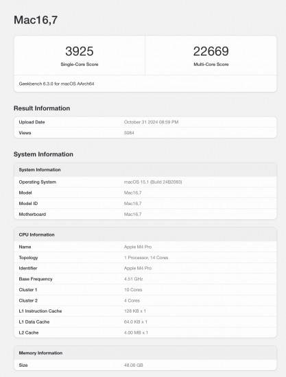 New M4 Pro MacBook Pro beats last year's M3 Max