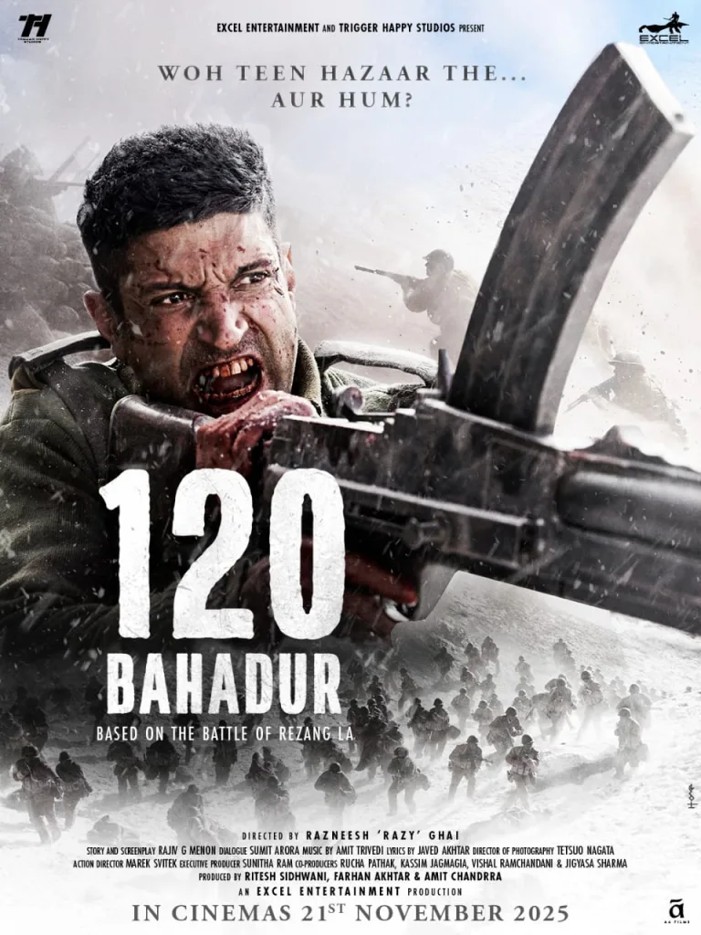 120 bahadur1 1 Farhan Akhtar’s 120 Bahadur Set to Honor Brave Soldiers in 2025