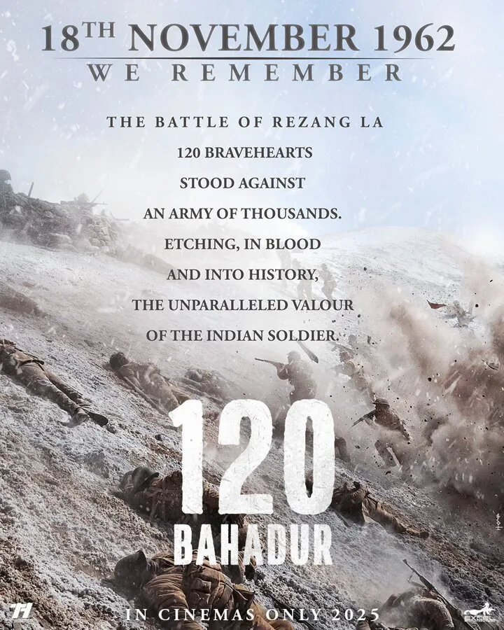 120 bahadur3 1 Farhan Akhtar’s 120 Bahadur Set to Honor Brave Soldiers in 2025