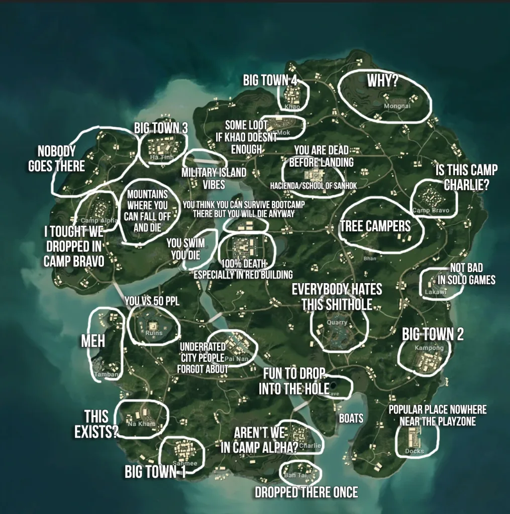 BGMI Guide: Top Loot Locations in Sanhok Map in 2025