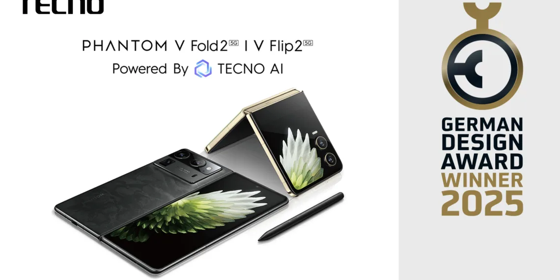 TECNO Stuns at German Design Awards 2025 with Foldable Phones!