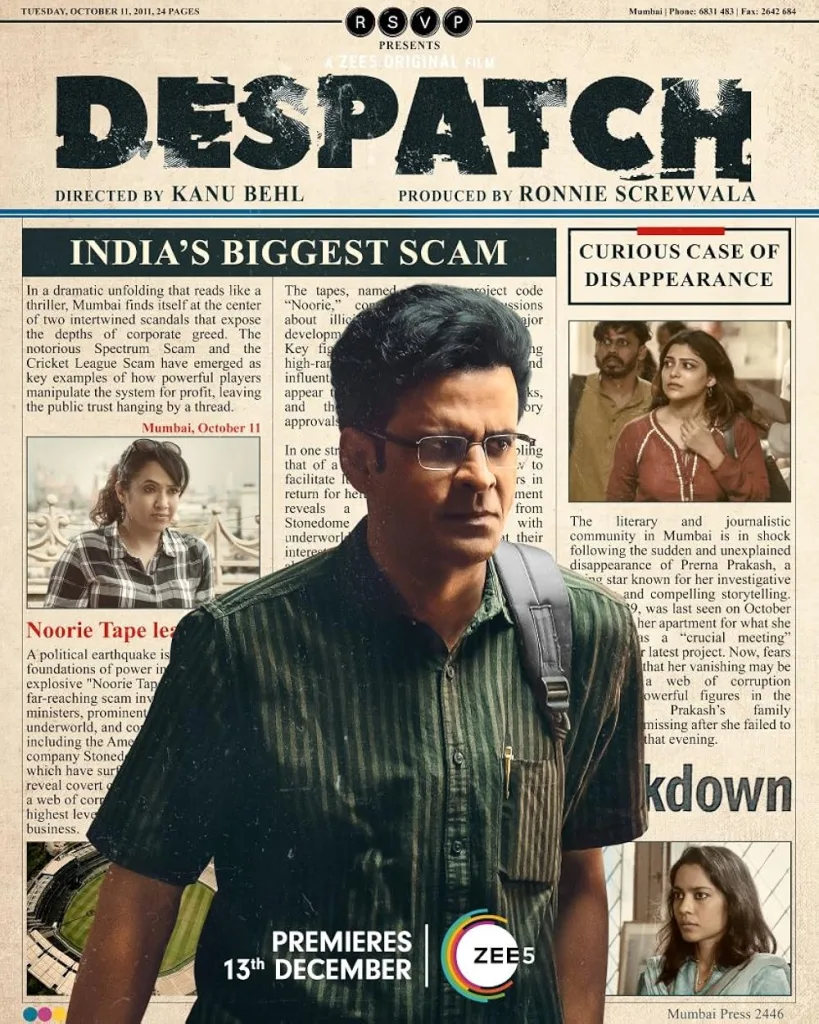 Despatch Despatch Trailer Out: Manoj Bajpayee's Gritty Journey Through Media Corruption and Death Threats