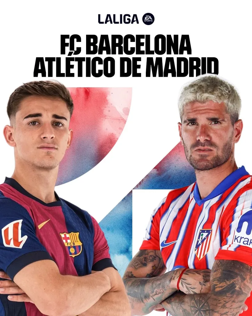 Gavi and Rodrigo De Paul La Liga 2024/25: Barcelona vs Atletico Madrid – Match Preview, Prediction and How to Watch The Match Live