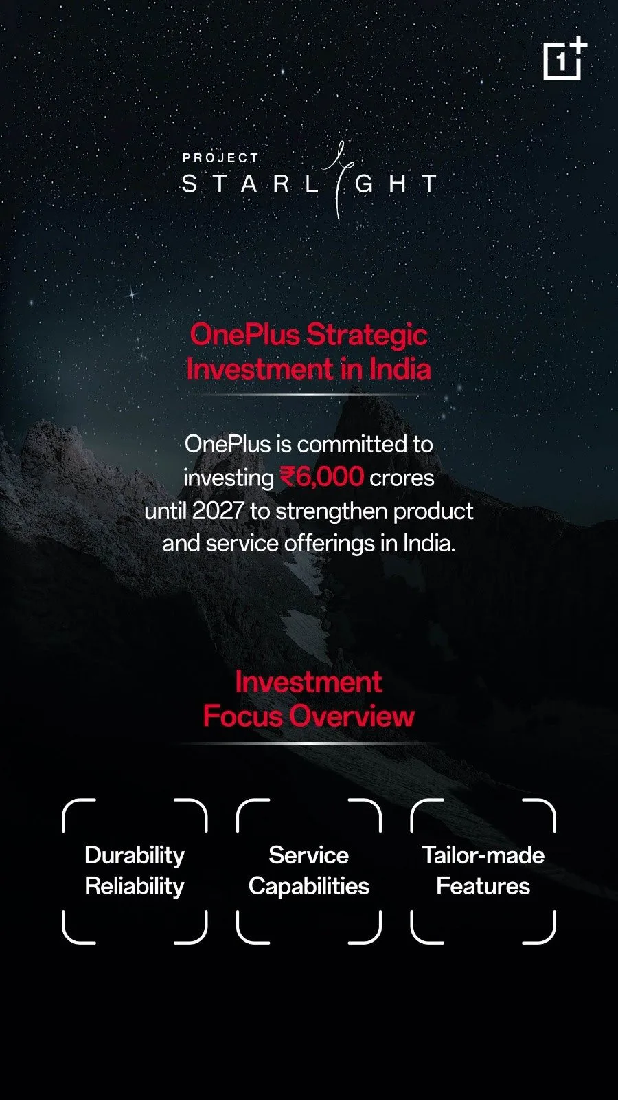 OnePlus India Unveils Project Starlight: A ₹6,000 Crore Commitment to Innovation and Service