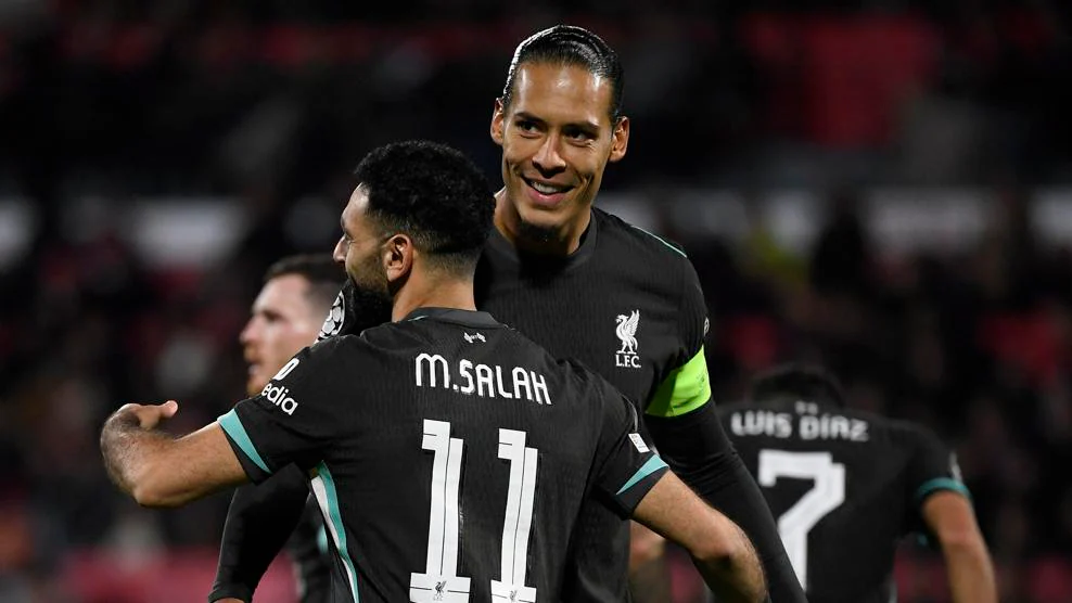 Girona vs Liverpool Champions League 2024-25 Matchday 6 Round-Up: Liverpool Maintain Perfect Record as Aston Villa, Brest, Leverkusen Climb, and Bayern Score Five