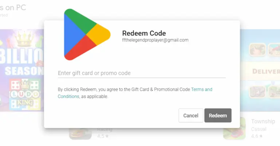 Free Google Play Codes