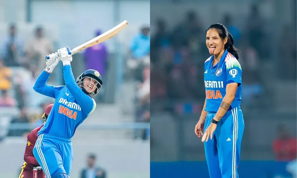 Harleen 2 Harleen Deol Shines with Maiden Century as India Women Equal Highest ODI Score Against West Indies