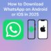 How to download whatsapp on android or ios