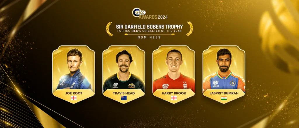 ICC Awards 2024 Sir Garfield Sobers Trophy Nominees Shortlist For Sir Garfield Sobers Trophy for Men’s Cricketer of the Year 2024: Nominees Announced