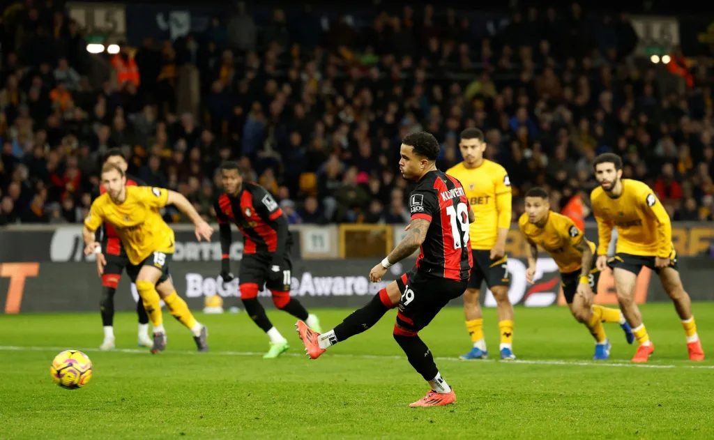 Justin Kluivert Scores Against Bournemouth Justin Kluivert Makes Premier League History with First-Ever Hat-Trick of Penalties