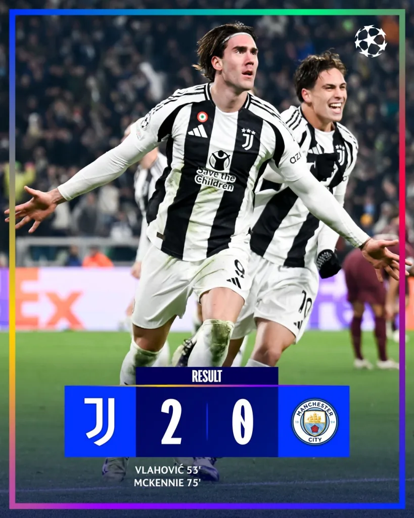 Juventus vs Manchester City Champions League 2024/25 Matchday 6 Round-Up: Barcelona Edge Past Dortmund to Claim Second Place, Arsenal Climbs to Third