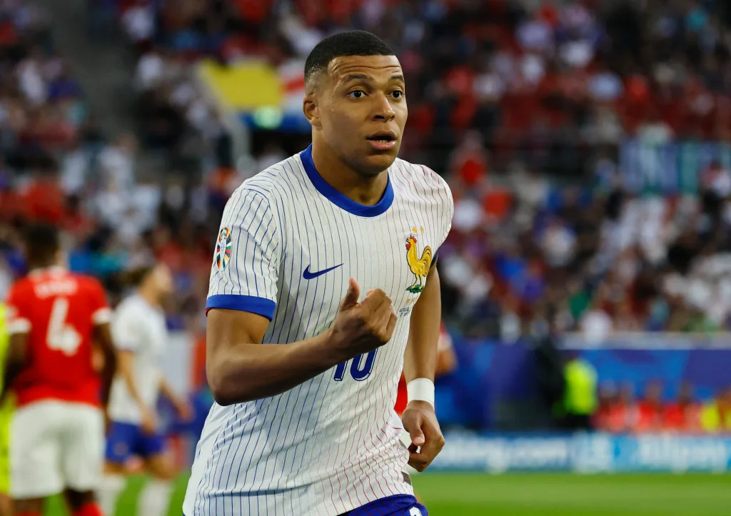 Kylian Mbappe for France Kylian Mbappé Clinches French Footballer of the Year Award for 2023-24 Season, Beating William Saliba by Five Points