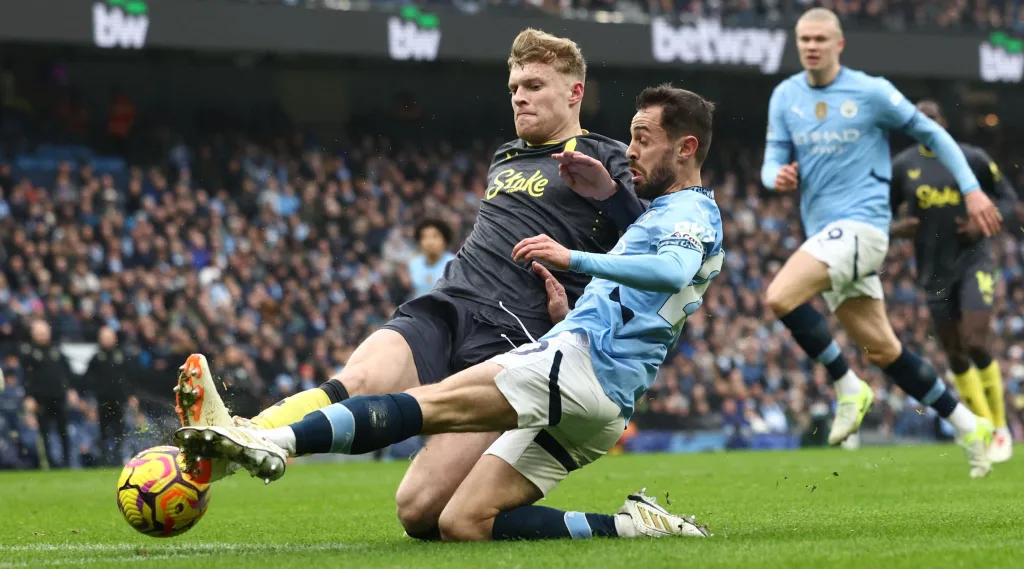 Man City 1 Man City Draws with Everton as Haaland Miss Penalty And Struggles Continue