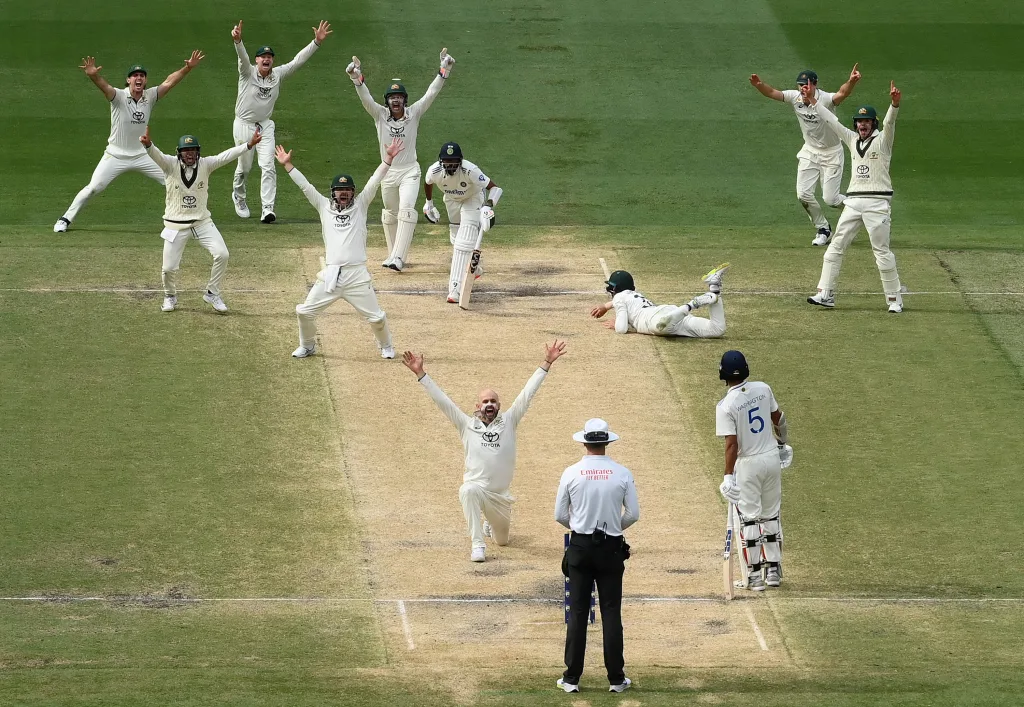 Natahn Lyon picking up Mohammad Siraj Indias last wicket Australia vs India 4th Test: Day 5 Match Report as India Collapse In The final Session As Australia Claim A 2-1 Series Lead