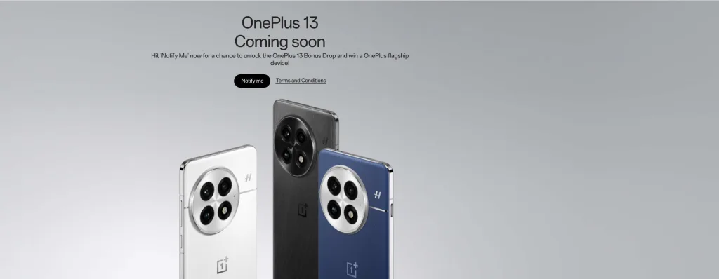 OnePlus 13 Global and Indian Launch Nears: Confirms Landing Page