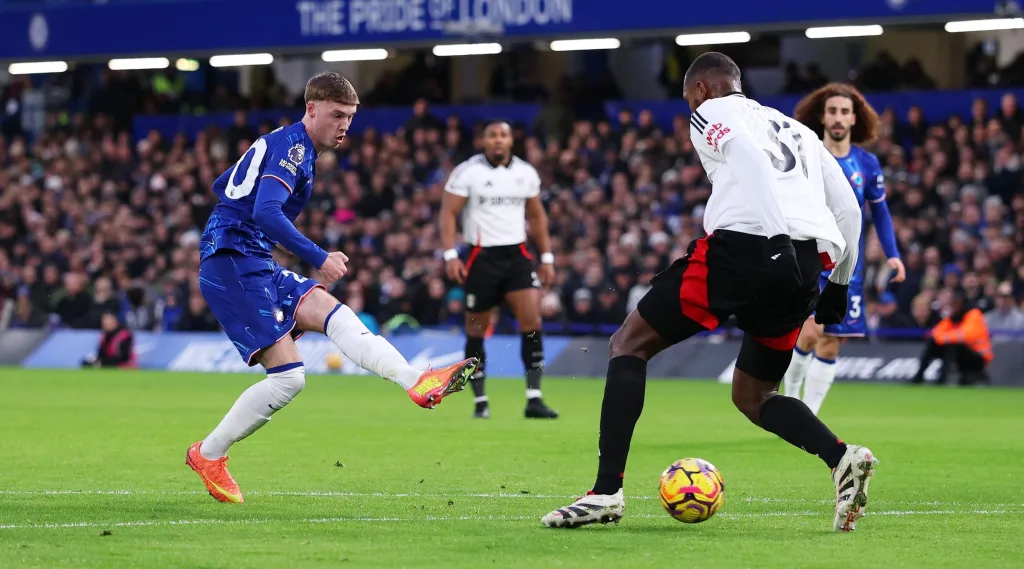 Palmers goal vs Fulham Fulham Win 2-1 Thanks to Wilson and Muniz's Stunning Late Goals and Sink Chelsea’s Title Hopes