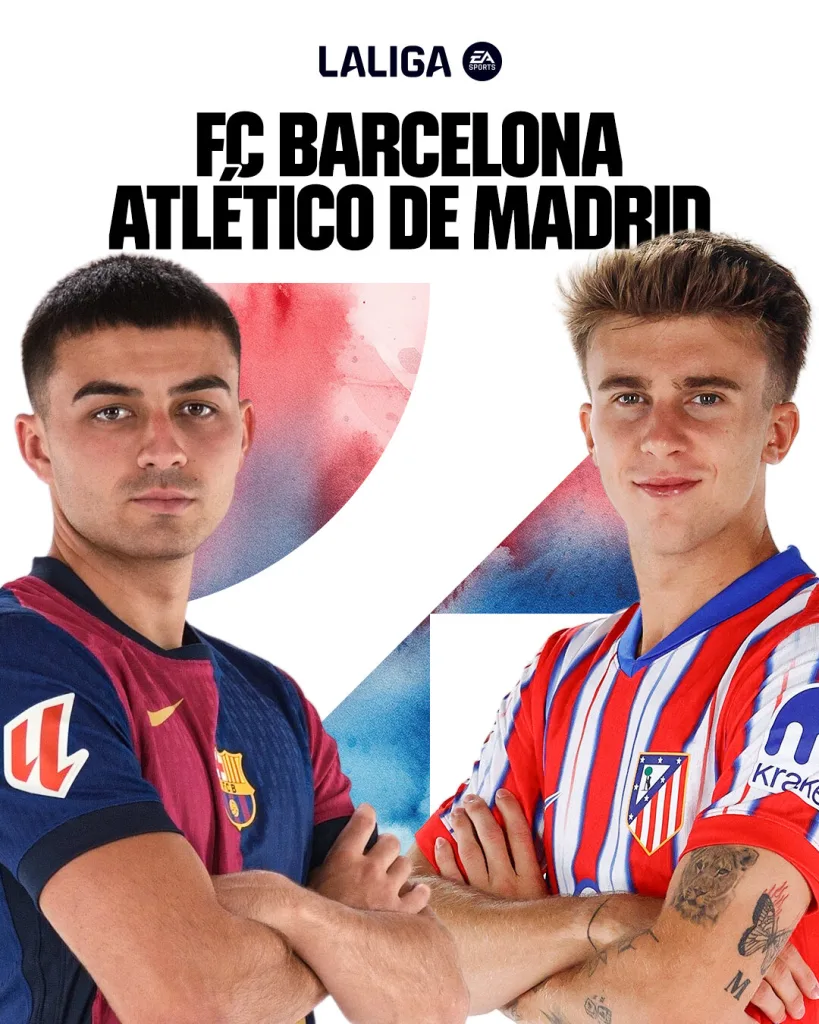 Pedri and Pablo Barrios La Liga 2024/25: Barcelona vs Atletico Madrid – Match Preview, Prediction and How to Watch The Match Live