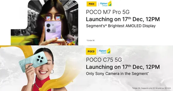 Poco M73 1 Poco C75 5G, M7 Pro 5G Prices Revealed: Launching in India