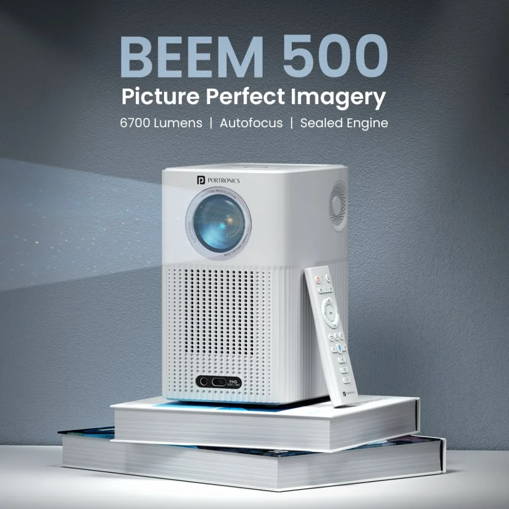 Portronics Beem 500 Smart LED Projector Launched in India